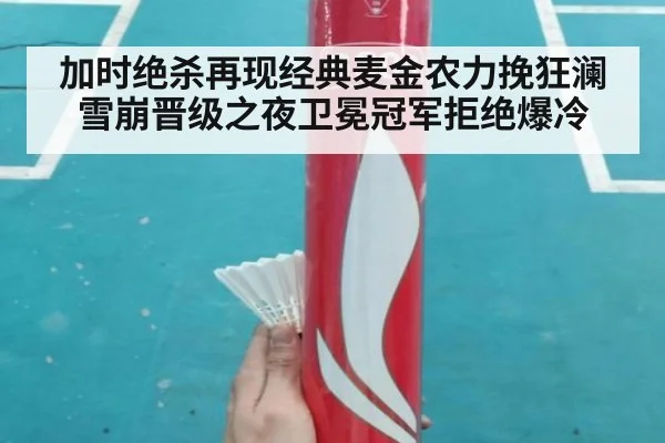 加时绝杀再现经典麦金农力挽狂澜雪崩晋级之夜卫冕冠军拒绝爆冷